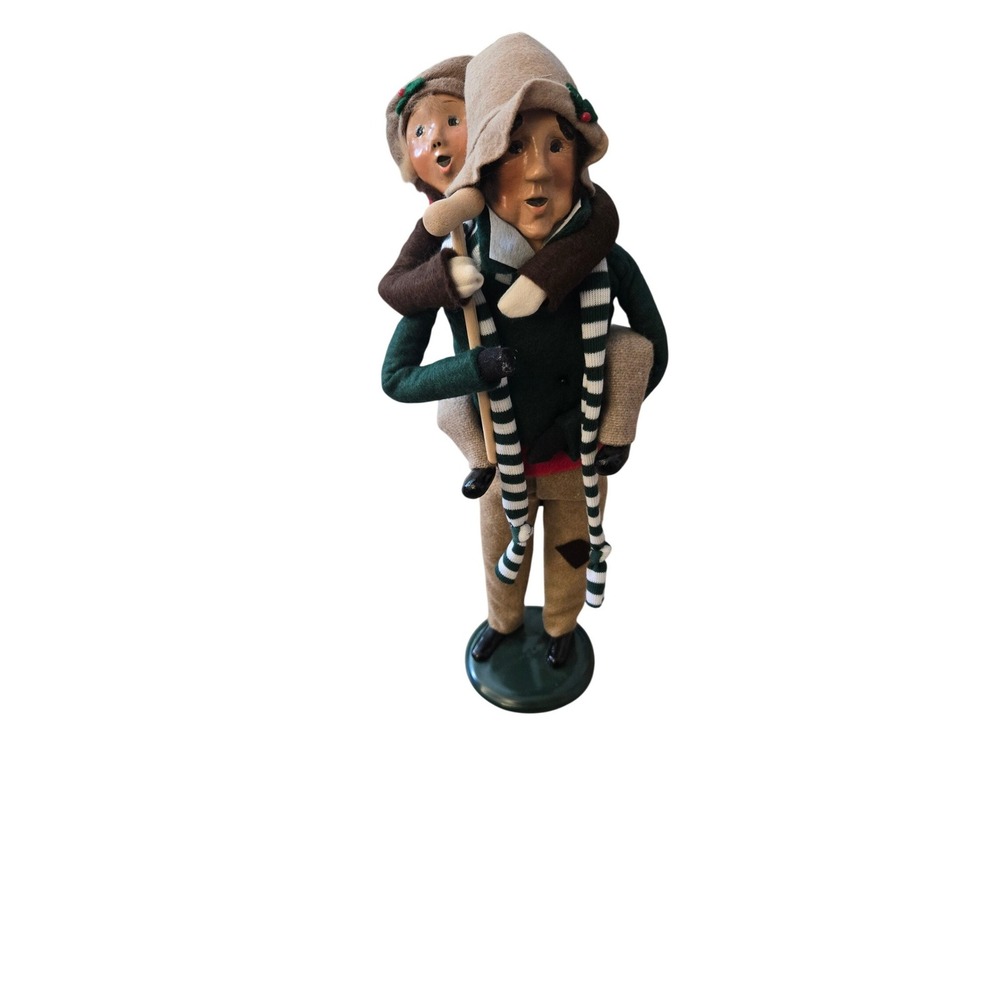 Wonderful 13" Byers Choice Carolers Bob Cratchit & Tiny Tim 1990 Christmas
